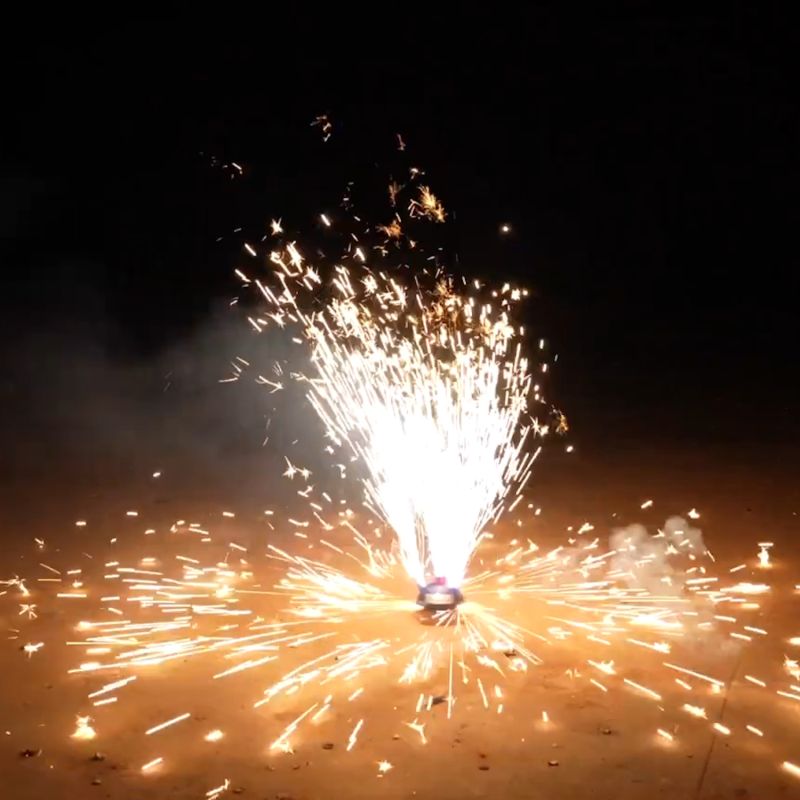 Fontänen Springbrunnen Silber Rot Blau 40 s NICO