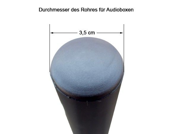 Boxenständer Stativ Metall mit Boxenplatte – Höhenverstellbar 100–177 cm, für Vulkanständer oder Boxen