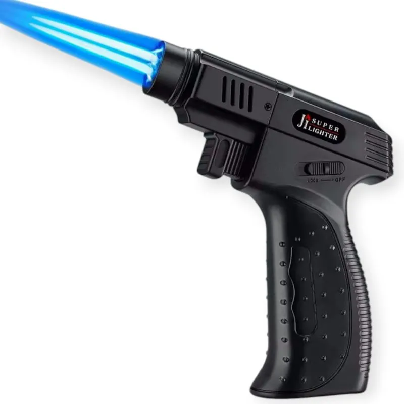 Sturmfeuerzeug Gasbrenner mit Doppelflamme | Pistolengriff | Nachfüllbar