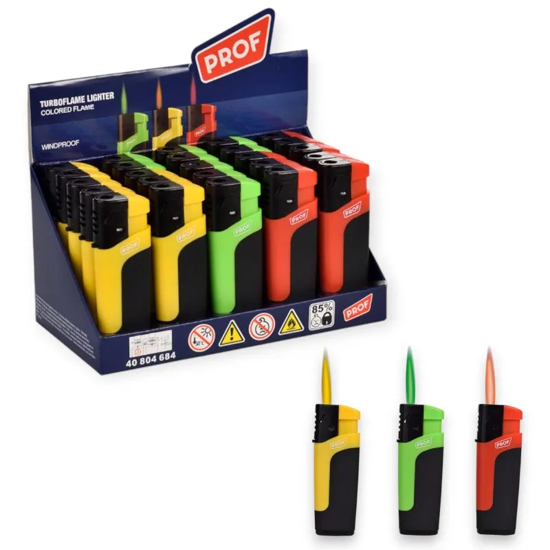 Sturmfeuerzeuge Color Flames 3-fach sortiert 25er Display