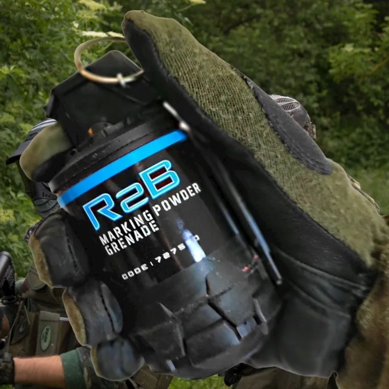 TAGinn R2BM Paintball Pulver Granate mit Kipphebel