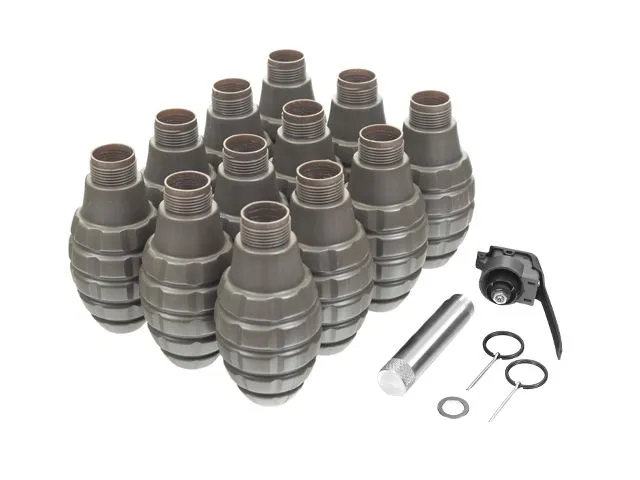 Thunder B Sonic Pineapple Airsoft CO₂-Granate mit Knalleffekt und Kipphebel | Komplettset 12 Stk.