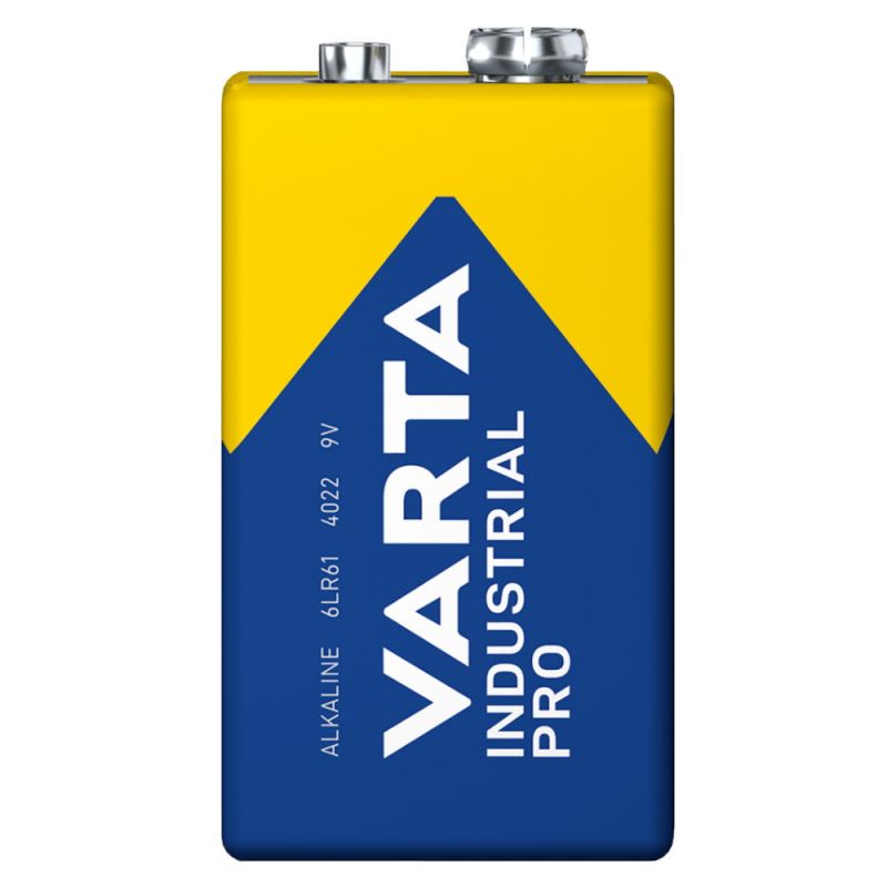 Varta Industrial Pro 9V Block Batterie 6LR61