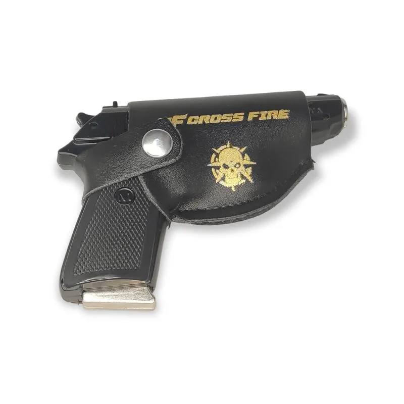 PPK Pistole Sturmfeuerzeug mit integriertem Messer | Schwarz | Walther