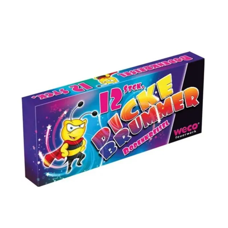 Dicke Brummer 12 Stück Bodenwirbel für Kids WECO