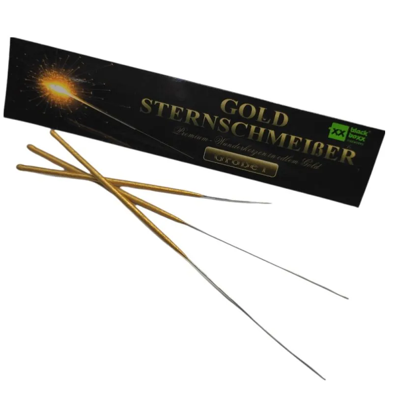 Wunderkerzen Goldsternschmeißer 10 Stk. Schachtel | Blackboxx