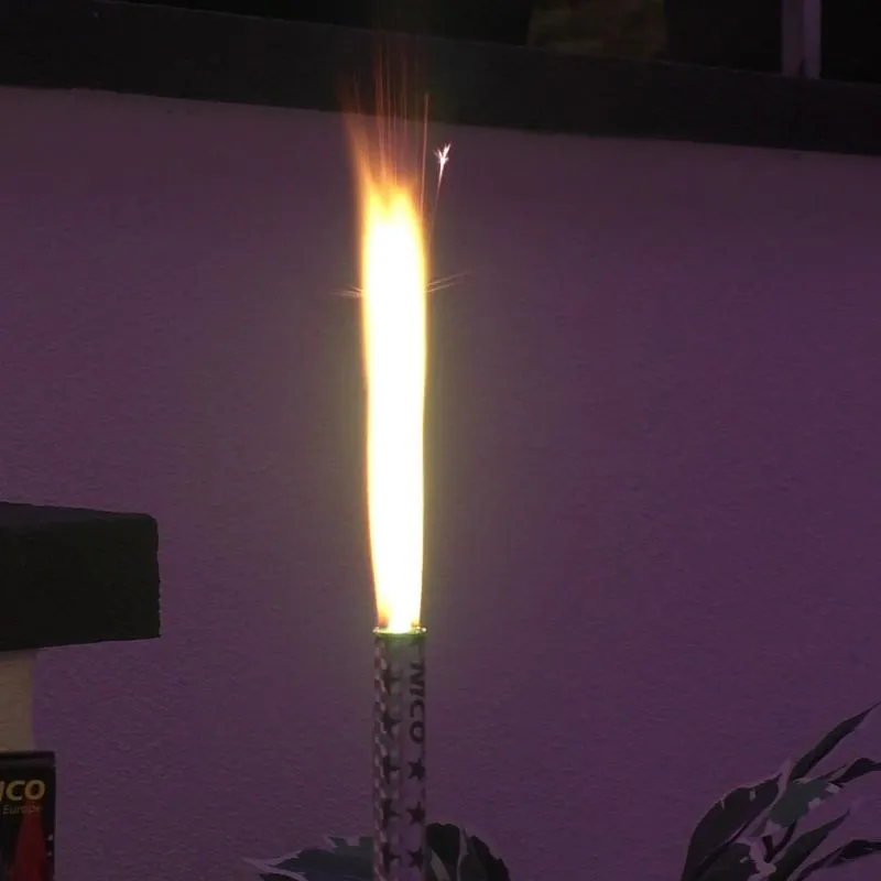 Bunte Zaubersterne | 12 Stück Party-Lichteffekte | 40 Sek | NICO