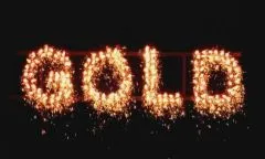 NC Figurenlichter | 25 Stück | Raucharm Gold | Lichterlanzen | Blackboxx