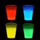 Knicklicht Deko Becher | 300 ml | 4 Stück Farb-Mix Grün, Blau, Gelb, Rot