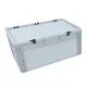 Eurobehälter mit Scharnierdeckel & Rasterschaumstoff 60 x 40 x 43,5 cm | AUER Packaging