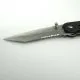 TANTOO Messer Schwarz | 9 cm Klinge | Edelstahl | Gürtelclip | MIL-TEC