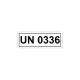 Aufkleber UN 0336 Verpackungskennzeichen 14 x 5,5 cm