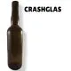 Crashglas Whiskyflasche Madeira Braun