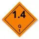 Gefahrgutaufkleber Explosionsgefährlich 1.4G