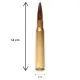 Kugelschreiber Patronenform | Messingfarben | Projektil Kupferfarben |14 cm