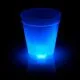 Leuchtender Dekobecher | Blau | 250 ml | Transparent | Knicklicht-Effekt