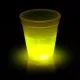 Leuchtender Dekobecher | Gelb | 250 ml | Transparent | Knicklicht-Effekt