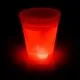 Leuchtender Dekobecher | Rot | 250 ml | Transparent | Knicklicht-Effekt