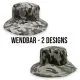 Outdoor-Hut mit Camouflage-Muster wendbar | UV-Schutz & Atmungsaktiv | Schwarz/Grün
