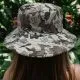 Outdoor-Hut mit Camouflage-Muster wendbar | UV-Schutz & Atmungsaktiv | Schwarz/Grün