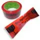 Packband Klebeband 48 mm x 66 m Low Noise Rot mit Aufdruck "Bruchgefahr"