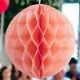 Papierwabenball Pfirsich 15 cm Party Hochzeit