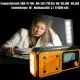 Solar-Notfall-Kurbelradio mit LCD, LED-Taschenlampe & 4000 mAh Powerbank (USB-C)