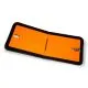 Warntafel orange blanko aus Stahlblech klappbar 30 x 12 cm