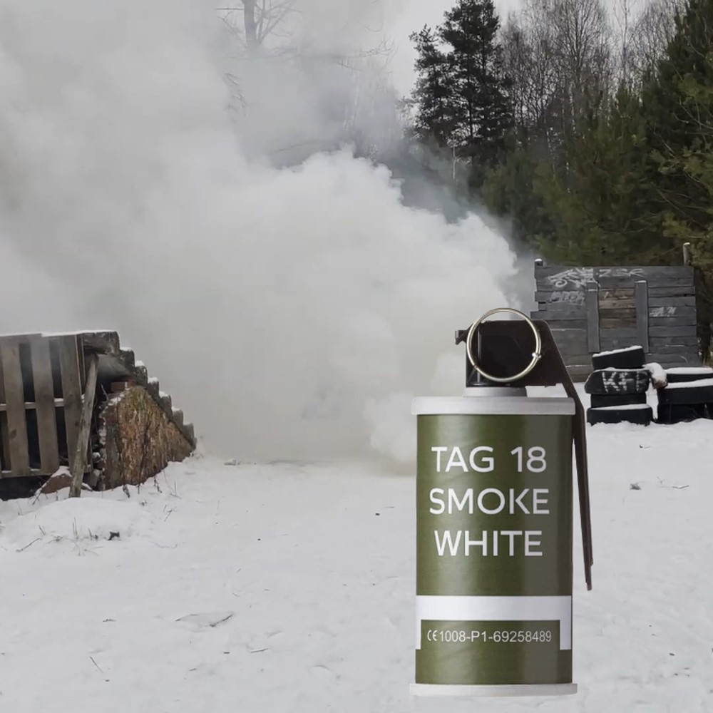 TAGinn M18 Rauchgranate mit Kipphebel (USA Version) Weiß 35 Sek.