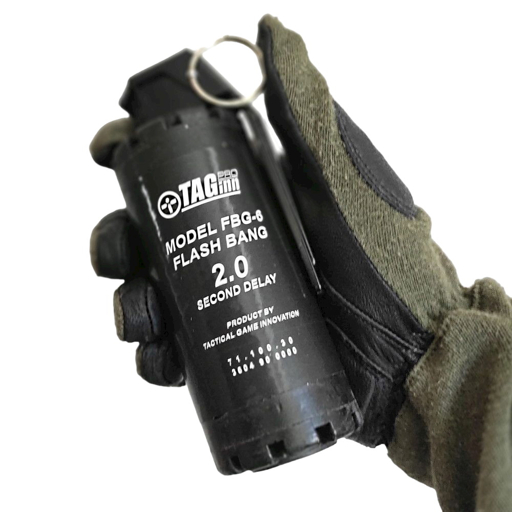 TAGinn FBG6 Paintball Flashbang Handgranate mit Kipphebel P1