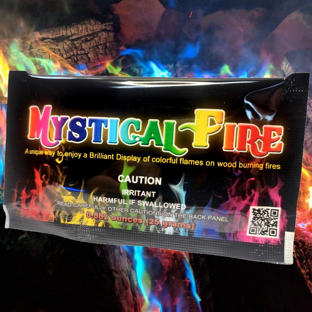 Magic Rainbow Flames Mystical Fire Farbige Flammen Feuerfarben