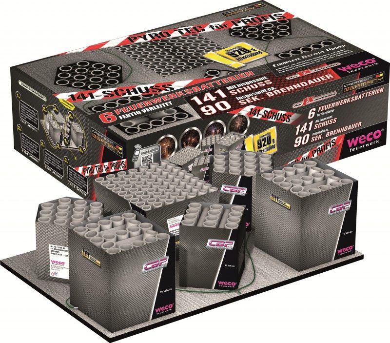 WECO Pyro Tec für Profis 141  90 Sek. Verbundfeuerwerk  