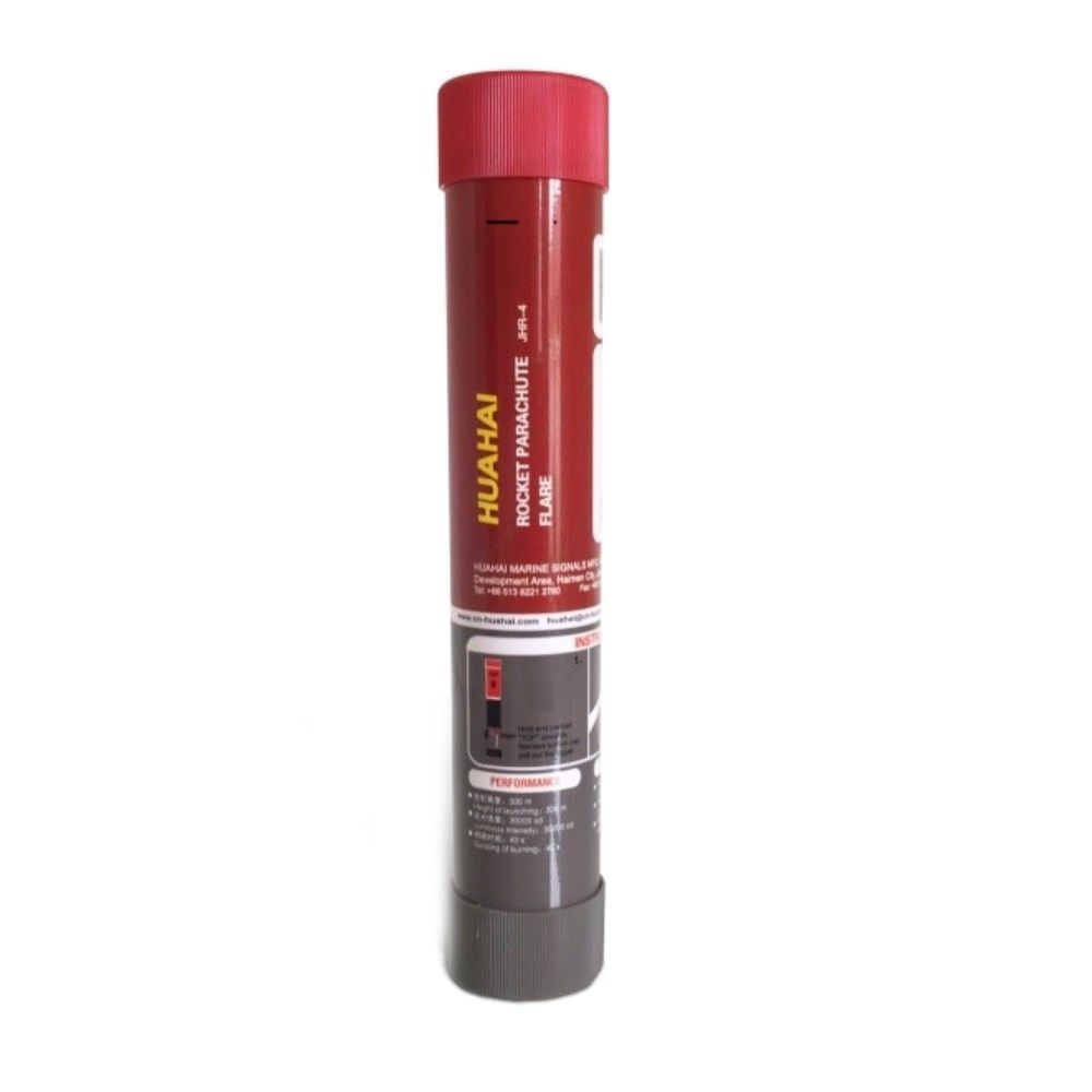 Seenot Fallschirm Signalrakete JHR4 Rot