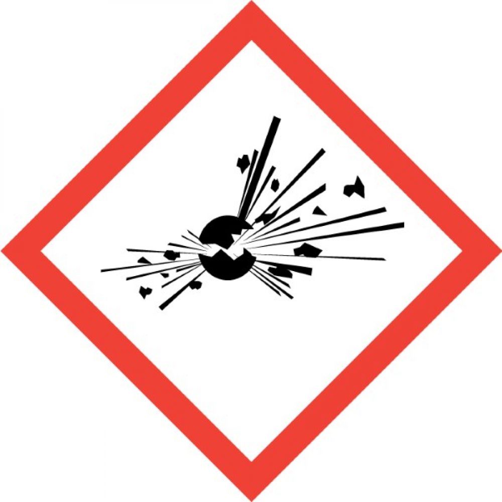 GHS Symbol 01 Bombe Explosiv Aufkleber