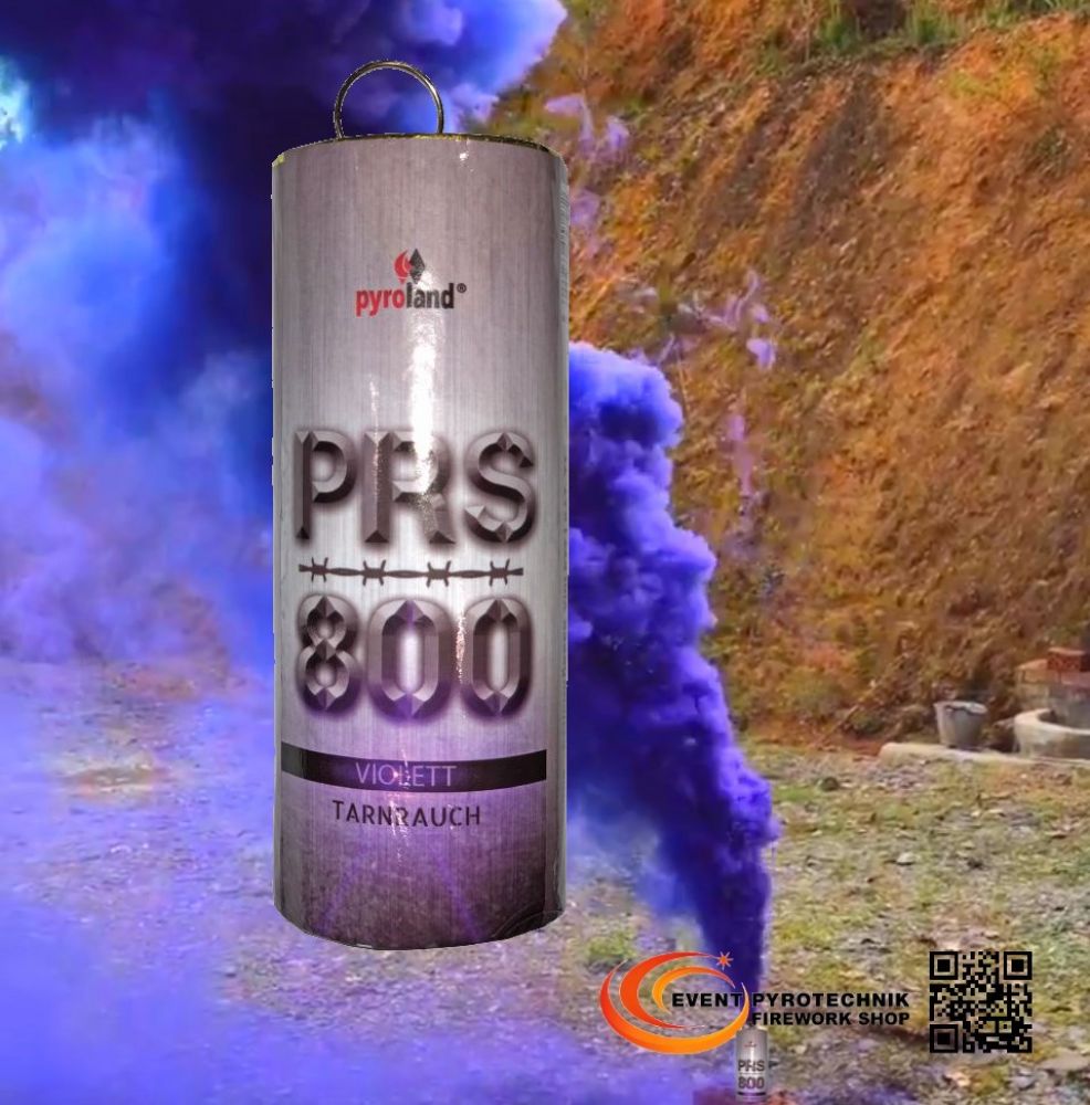 Pyroland PRS800 Tarnrauch Mega Rauchtopf mit Reißzünder Violett 45 Sek.  