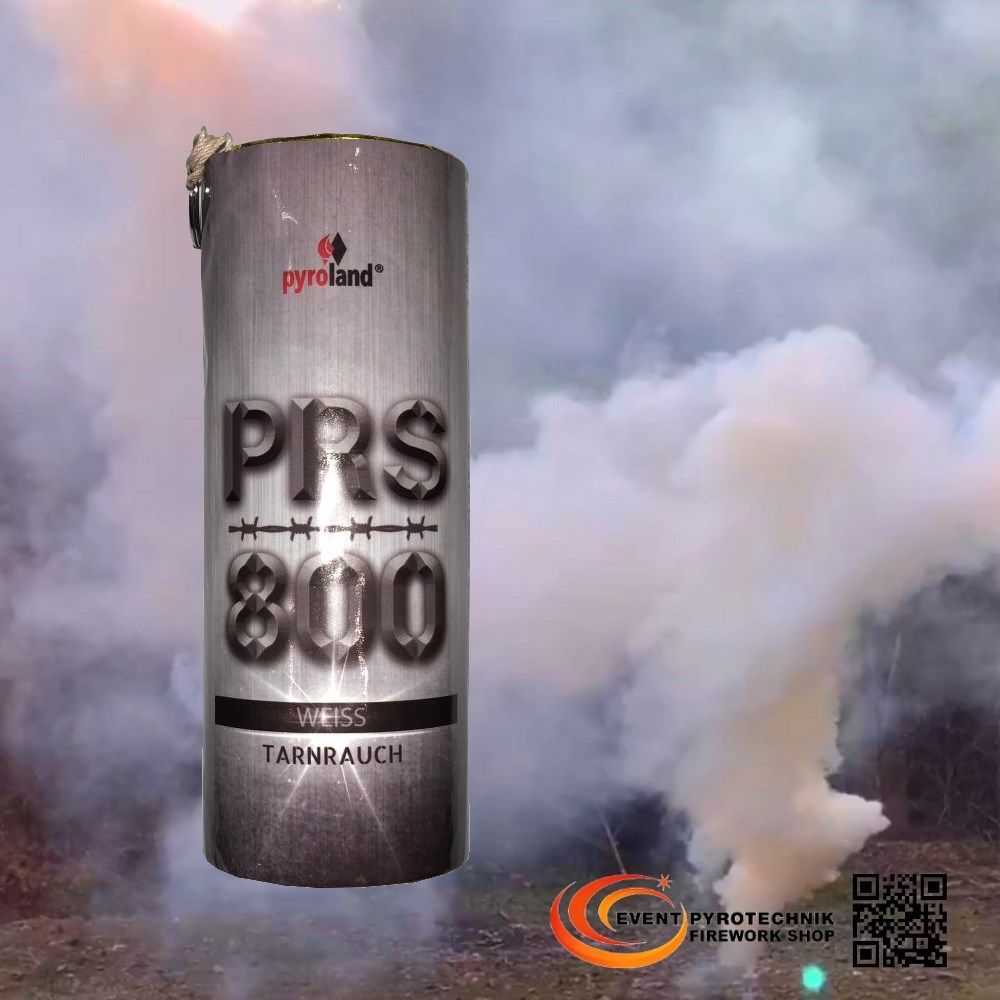 Pyroland PRS800 Tarnrauch Mega Rauchtopf mit Reißzünder Weiß 45 Sek.  