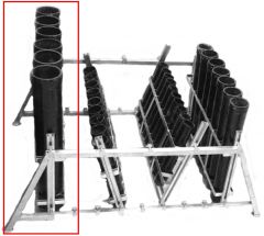 Mörser-Rack Stahl verzinkt für 6 x 4 Mörser