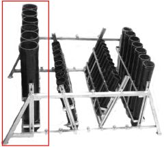 MörserRack Stahl verzinkt für 6 x 4 Mörser