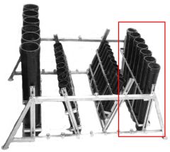 MörserRack Stahl verzinkt für 8 x 3 Mörser