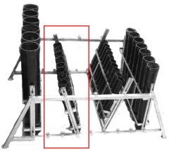 MörserRack Stahl verzinkt für 9 x 2,5 Mörser