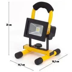 10W LED Strahler mit Akku und Ladegeräte