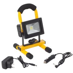 10W LED Strahler mit Akku und Ladegeräte