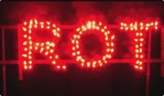 NC Figurenlichter | 25 Stück | Raucharm Rot | Lichterlanzen | Blackboxx