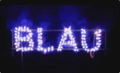 NC Figurenlichter | 25 Stück | Raucharm Blau | Lichterlanzen | Blackboxx