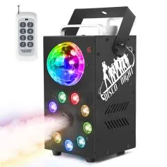 700W Nebelmaschine FOG-700 mit Fernbedienung und RGB-Licht | Tragbar und leistungsstark