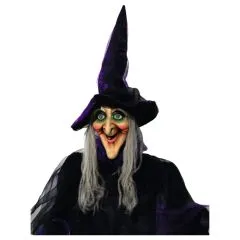 Halloween Figur Hexe, animiert 175cm