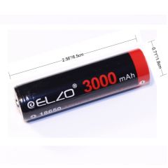 LiIon Akkus 18650 3,7V 3000 mAh ELZO