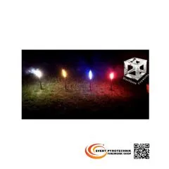 Gartenfackel Barockfackel Silber 2er Pack 60 min. Blackboxx