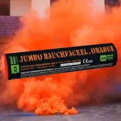 Jumbo Rauchfackel Orange | 100 Sekunden Brenndauer | Blackboxx