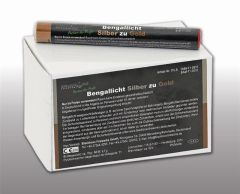 Blackboxx Figurenlichter SILBER zu GOLD NC Raucharm 60 sec. 25 Stück